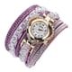 thumbnail image 3 of Reloj de de lujo para mujer Reloj de elegante para Púrpura Sunnimix Reloj de pulsera de cristal para mujer, 3 of 5