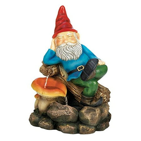 Home Decor Relaxing Gnome Water Fountain