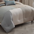 thumbnail image 6 of Bebejan Tranquil Patch 100% Cotton Sateen 5 Piece Reversible Comforter Set, King, 100% Cotton Sateen, Reversible, All Season, Cozy Comfort, 6 of 11