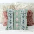 thumbnail image 3 of Amrita Sen Designs CAPL832FSDS-ZP-18x18 18 x 18 in. Hamsa Hand Paisley Duo Suede Zippered Pillow with Insert - White & Green, 3 of 4