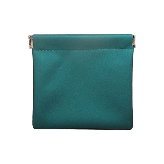 Inteprter Bolsa de Cable de cierre automático, bolsas de cosméticos con brillo de labios de cuero impermeable, bolsa para llaves de banco de Almacenamiento y organización del hogar Armada 11.5*11 cm