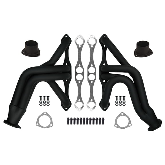 Southwest Speed Black Chassis Headers For 55-57 Chevy,55-82 Corvette,Sbc 262-400,Tri-5 Chevrolet,Hot Rod