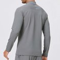 thumbnail image 2 of StSilkitty Mens Athletic Jacket Full Zip Long Sleeve Mock Neck Jacket Lightweight Breathable Running Hiking Fishing Coat, 2 of 6