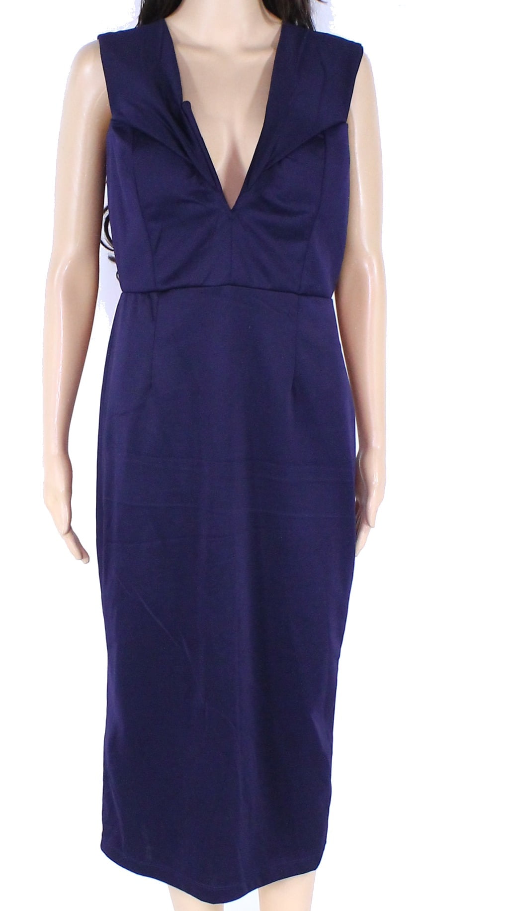 Designer Brand Dresses Womens Dress Dark Sheath VNeck Solid XL