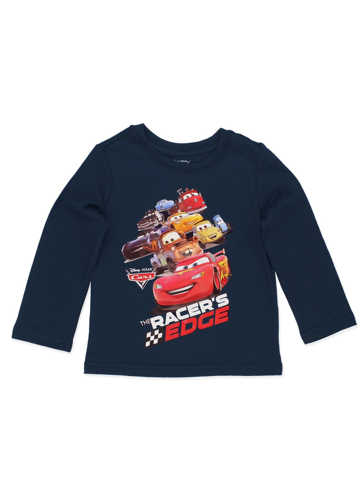 Disney Cars Lightning McQueen Toddler Long Sleeve T-Shirt Tee ...