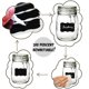 thumbnail image 4 of Juego de 40 etiquetas adhesivas de pizarra, impermeables, para tarros, botellas de vidrio, despensas y salas de manualidades (5 cm de largo x 3,4 cm de ancho, negras), 4 of 6