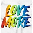 thumbnail image 2 of Love More LGBT Gay Pride Rainbow Hoodie Sweatshirt Women Men Brisco Brands L, 2 of 6