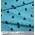 thumbnail image 2 of Soimoi Blue Rayon Fabric Ship & Wheel Nautical Decor Fabric Printed Yard 56 Inch Wide, 2 of 3