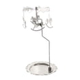 thumbnail image 3 of Candelabro giratorio, candelabro de Metal, centro de mesa, candelabro giratorio romántico de aleación de Zinc con bandeja para boda plato de 10cm, 3 of 8