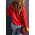 thumbnail image 1 of ABPHQTO Sudadera De Mujer Con Cuello Redondo De Color Rojo Liso, 1 of 5