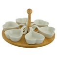 thumbnail image 2 of Three Star Import & Export KW271 12 x 6 in. Lazy-Susan 6 Dish Set, 2 of 4