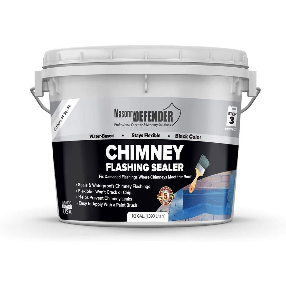MasonryDefender Chimney Flashing Sealer Flexible Coating That