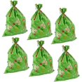thumbnail image 1 of Gingerbread Tree Jumbo Gift Sacks for Large Gifts (Green, 3 x 4 Ft, 6 Pack), 1 of 8