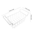 thumbnail image 2 of OULII Space Saving White Wire Freezer Basket with Sturdy Hanging Handles for Food Storage, 2 of 8
