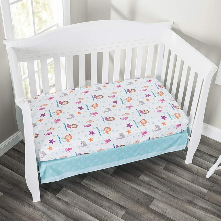 Little mermaid best sale crib bedding walmart