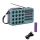 thumbnail image 1 of Radio FM Carga Solar Radio Inalámbrica Soporte USB TF Reproducción de Tarjeta Bluetooth Receptor de Radio Azul, 1 of 5