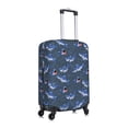 thumbnail image 3 of Daiia Cartoon Shark Luggage Cover, Thickened Washable Travel Luggage Covers, Elastic Unique Baggage Covers for 18-20 inch Luggage-Small, 3 of 9