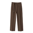 thumbnail image 6 of asjyhkr Mens Dress Pants Business Casual Dailywear Loose Fitting Stretchy Lightweight Comfy Golf Trousers with Pockets(Large,Coffee), 6 of 6