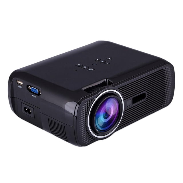 Mini Proyectores Portátiles 1080P Video 800x480 Para Home Party JP Black Negro BLESIY Mini proyector