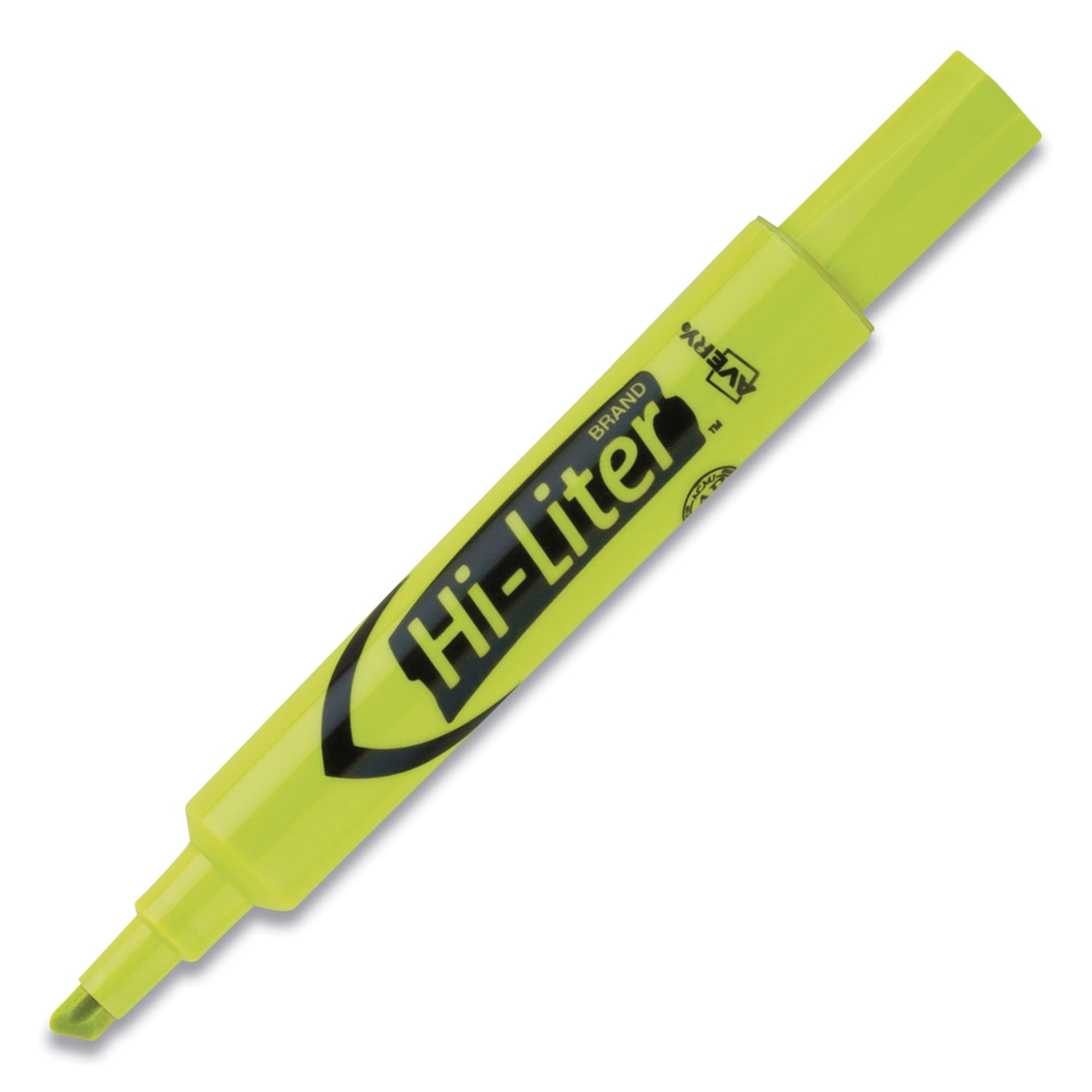 Avery HI-LITER Desk-Style Highlighters, Chisel Tip, Fluorescent Yellow, 200/Box (24130)