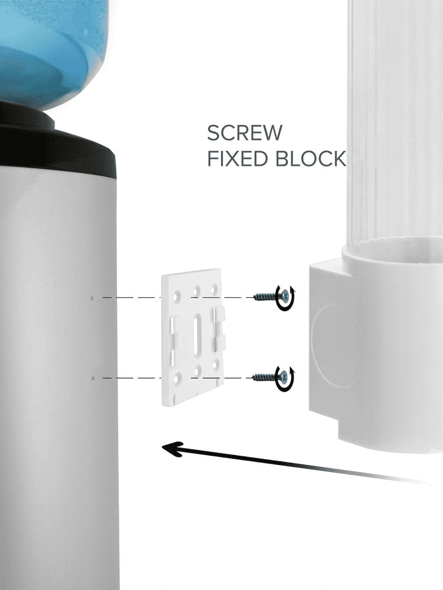 Brio White Cup Dispenser (Magnetic or Screw Plate Mountable) Fits 5oz - 7oz Flat Bottom or 3oz - 4oz Cone Shape Cups