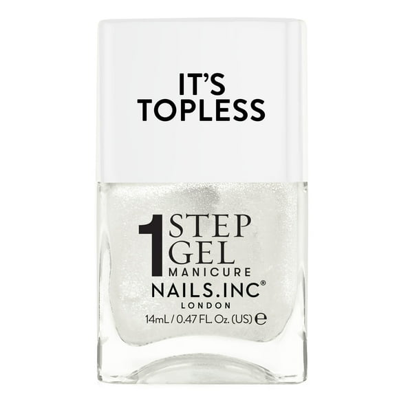 Nails Inc It'S Topless Gel Nail Polish 4-In-1 Base Coat Treatment Color & Top Coat Long Lasting Strong Chip Free Nails Glossy Salon Quality Manicure At Home Vegan Cruelty Free Shade Sydney