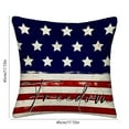 thumbnail image 3 of Clearance Under $5 Boovnll 4th of July Pillow Covers 18x18 - Red White Blue Stars Stripe Throw Pillow Covers, Linen Patriotic Pillow Covers for Memorial Day Home Sofa Decor, 4th of July Decorations, 3 of 6