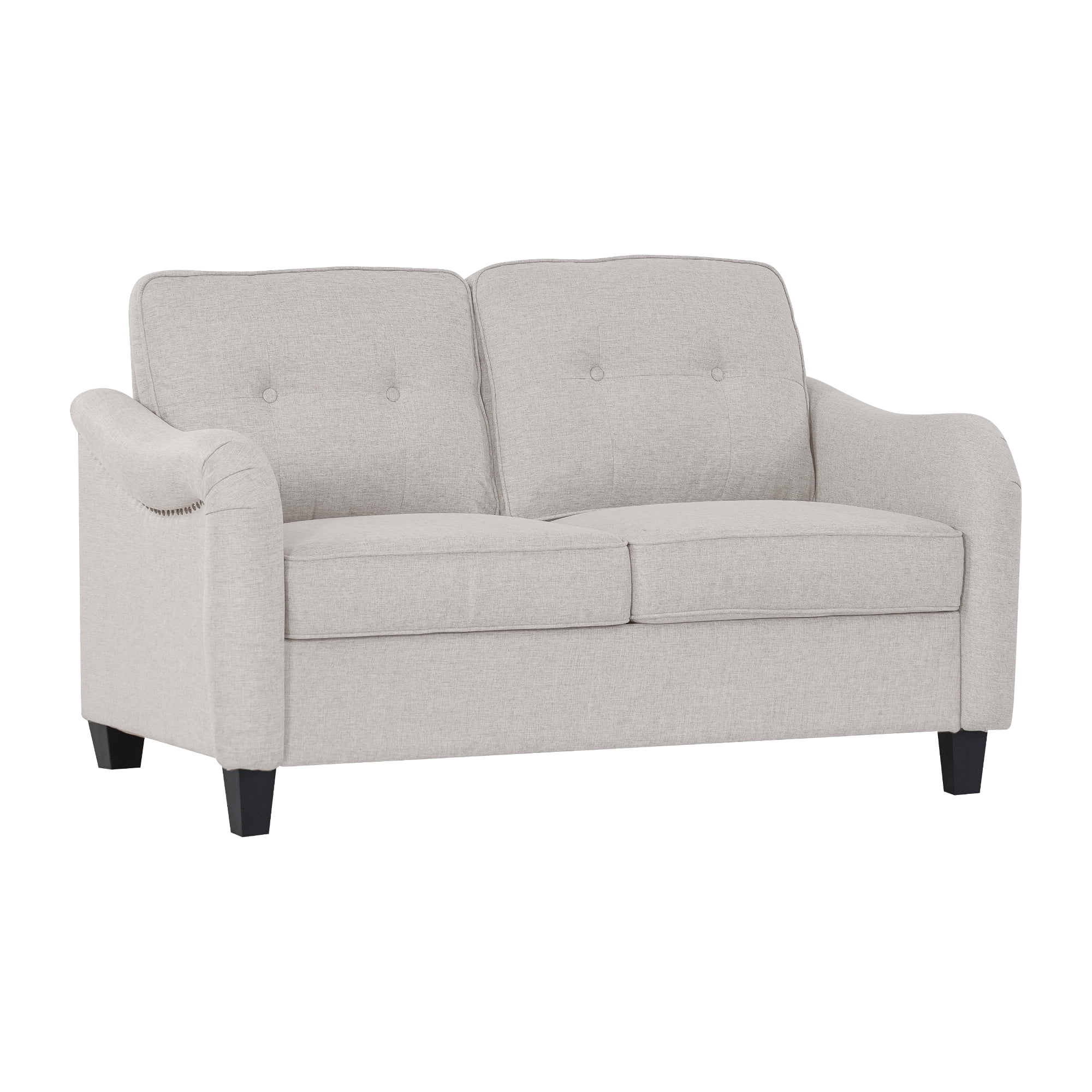 Aukfa 3 Piece Sectional Sofa Set for Living Room, Upholstered Modular Couch with 3-Seat Sofa, Loveseat & Accent Chair, Comfortable Furniture Set for Home/Apartment, Beige