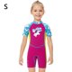 thumbnail image 3 of Greeniant Traje de neopreno para niños de 2,5 MM, traje de buceo a prueba de frío de manga corta para mantener el calor, traje de baño con Deportes acuáticos rojo púrpura S, 3 of 6