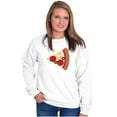 thumbnail image 4 of His Hers Matching Set Pizza Lovers Unisex Plus Fleece Graphic Sweatshirt Brisco Brands 5X, 4 of 6