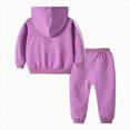 thumbnail image 4 of Gibobby Toddler & Kids Boy Winter Clothes Fall Winter Casual Kids Fall Outfits Sweatshirts Pants Set 2T 3T 4T 5T 6T 7T Boys Outfits(18-24 Months,Purple), 4 of 6