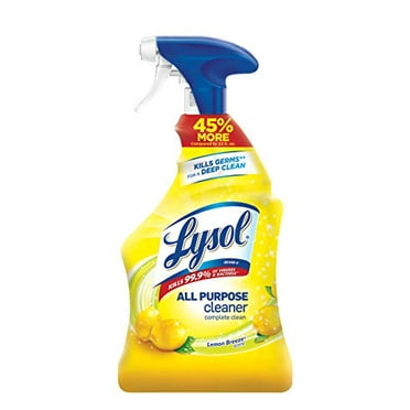 Lysol All-Purpose Cleaner, Sanitizing and Disinfecting Spray, To Clean and Deodorize, Lemon Breeze Scent, 32oz