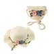 thumbnail image 5 of Sombrero de sol para niños, sombrero de paja, bolso de mano tejido, protección solar, para niñas, verano blanco, 5 of 9