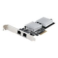 thumbnail image 2 of StarTech.com Adaptateur Réseau PCIe 2 Ports 10Gbps, Carte Réseau pour Pcs/serveurs, Carte Ethernet PCIe Pleine/profil Bas avec Cadres Jumbo, Interface NIC/LAN - Chipset Marvel AQC113CS, Démarrage PXE (ST10GSPEXNDP2) - Adaptateur Réseau - PCIe 3.0 x4 Profil Bas - Ethernet Gigabit 10 Gigabit x 2 - Noir, 2 of 7