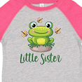 thumbnail image 4 of Inktastic Little Sister Frog Girls Toddler T-Shirt, 4 of 5