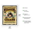 thumbnail image 2 of Hula Girl Brand Cigars - Kona Coffee Flavor - Aloha from Hawaii - Vintage Cigar Label by Hula Girl Store - Fine Art Matte Paper Print (Unframed) 20x26in, 2 of 4