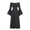 Dark Gray, variant on Off Shoulder Bell Sleeve Renaissance Dress Women Cottage Peasant Pirate Dress