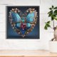 thumbnail image 3 of 5D DIY taladro redondo completo parcial AB diamante pintura mariposa azul amor 45x45cm JShteea El nuevo, 3 of 9