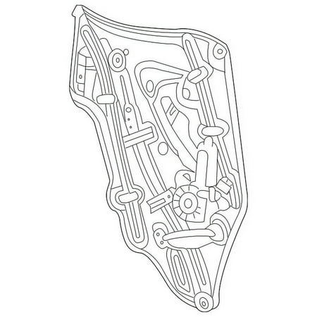 Genuine OE Mercedes-Benz Window Regulator - 209-670-01-03
