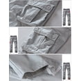 thumbnail image 5 of Pantalones Cargo Match para Hombre Casual en Púrpura Azulado, 5 of 5