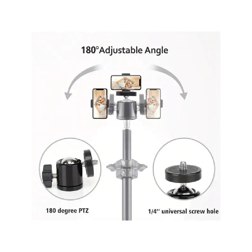 1pc 63-inch With Foldable Tripod &  Phone Holder clip 160.02 Cm Multifunctional Tripod, Tripod For Phone And Camera