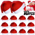 thumbnail image 2 of 10/1 piezas de gorro navideño para niños adultos, gorro navideño de Papá Noel, gorro navideño, decoración para fiestas, festivales, Navidad 2024, 2 of 5
