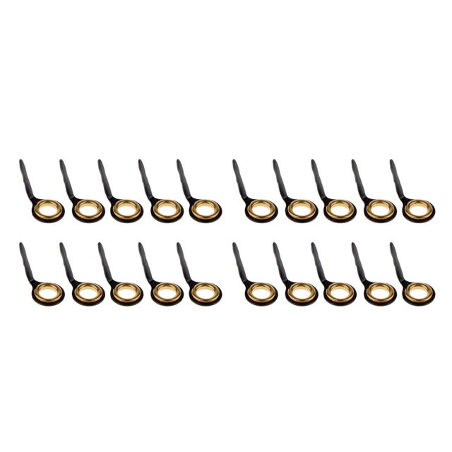 2x 10 Uds 8 # Guías de Caña de Sola Pierna, Kit de Reparación de Puntas, material acero Inoxidable, Cerámica, Guías de shamjiam Guías para cañas de pescar