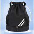 thumbnail image 4 of Hearth & Gear Water Large Capacity Lightweight Dry And Wet Separation Sports Backpack For Fitness And Basketball With Adjustable Shoulder Straps Small Mesh Sports Bag Sack Bag for Men Men's Weekend, 4 of 4