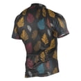 thumbnail image 2 of joogoo Abstract Palm Leaves Pattern Men's Cycling Jerseys Mountain Bike Short Sleeve Tops XL, 2 of 7