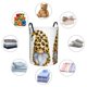 thumbnail image 4 of Balery Leopard Gnomes Cesta de ropa redonda con asas, impermeable, independiente, para ropa, juguetes, dormitorio y familia-Medium, 4 of 6