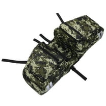 LOLIPPYY Camo Canvas Rear Seat Bike Saddle Bag with Reflective Strips for Safety and Durability