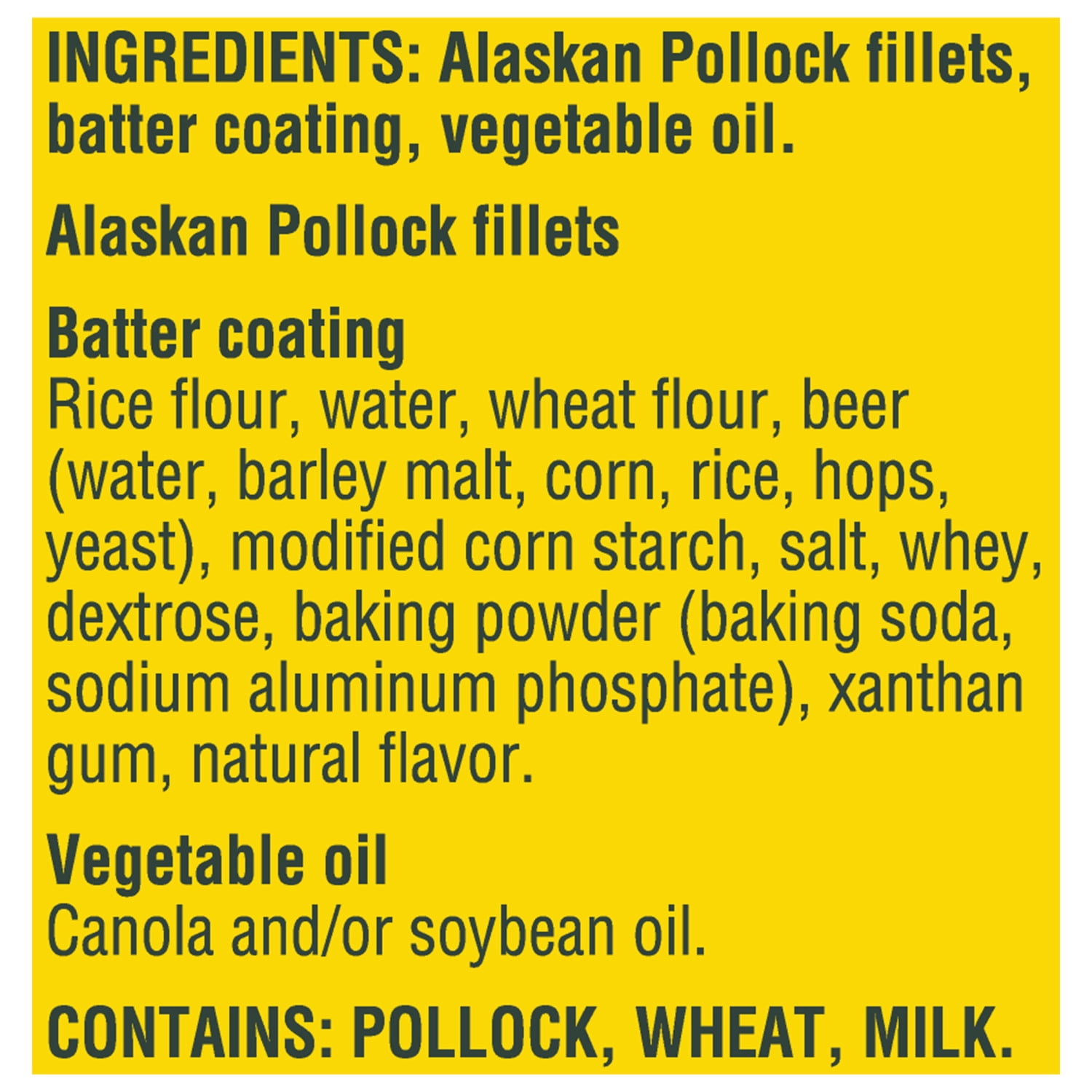 Gorton’s Beer Battered Fish Fillets, Whole Wild Caught Alaskan Pollock, 10 Count