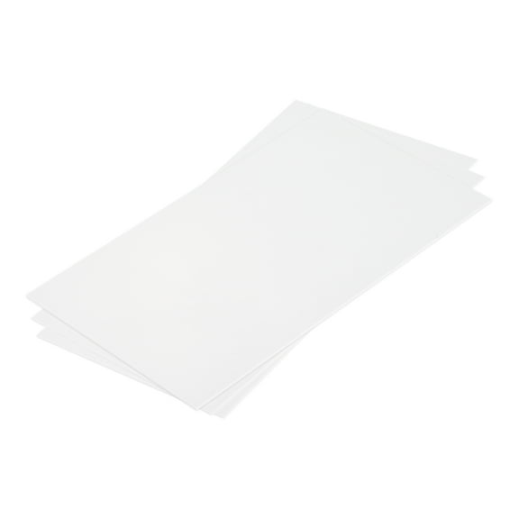 Uxcell ABS Plastic Sheet 7 x 4 x 0.04 Inch ABS Styrene Sheets for Building Model DIY Crafts Panel White 3 Pcs