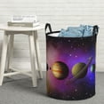 thumbnail image 6 of Lsque Planets And Stars Pattern Laundry Hamper Basket, Tall Woven Rope Hamper Basket for Clothes, Lightweight Storage Basket, Collapsible Waterproof-, 6 of 6